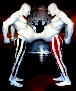 TOM MALEY FRED AND DOUG THE SIAMESE THUGS LIFE SIZE EDITION OF 10